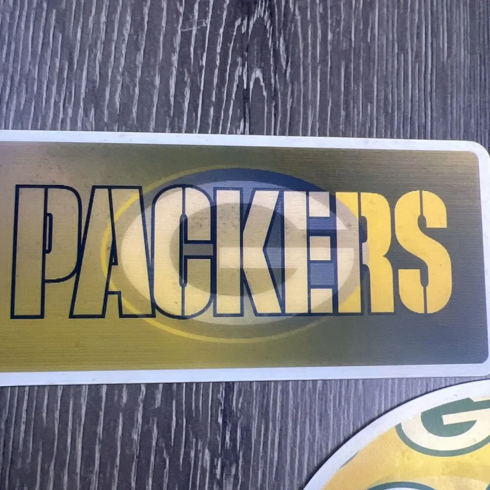 Nfl Green Bay Packers Ultraflip 3D Magnet Set 3 Piece Yellow Green